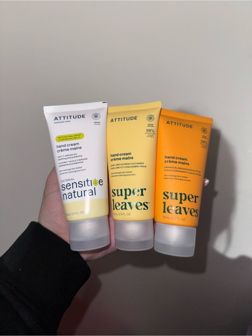 Super Leaves & Sensitive Natural Hand Creams - Attitude